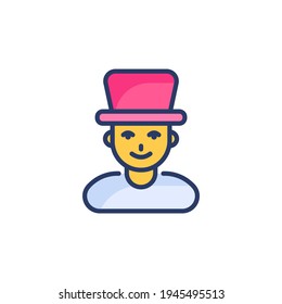 Magician icon in vector. Logotype