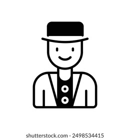 Magician icon vector stock illustration