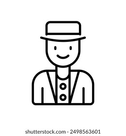 Magician icon vector stock illustration
