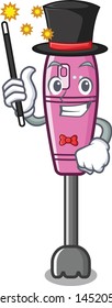 Magician immersion blender in the cartoon shape