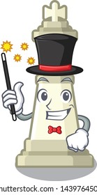 Magician king chess in the cartoon shape