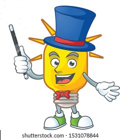 Magician lamp icon cartoon on white background.