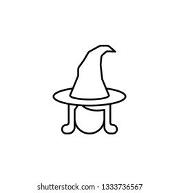 Magician, magic woman, witch icon