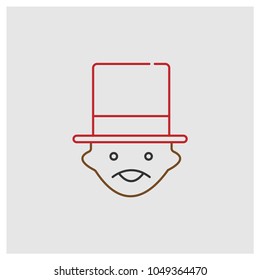 Magician Man Vector Icon