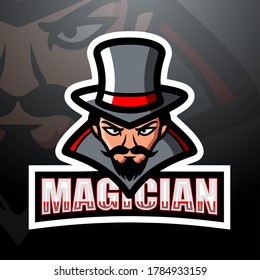 Magician mascot esport logo design