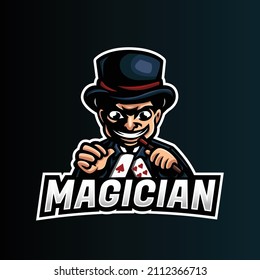 Magician Mascot Esport Logo Design
