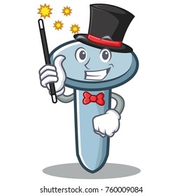 Magician nail character cartoon style