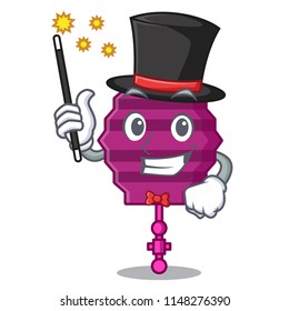 Magician paper lantern mascot cartoon