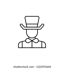 magician people outline icon. Signs and symbols can be used for web, logo, mobile app, UI, UX