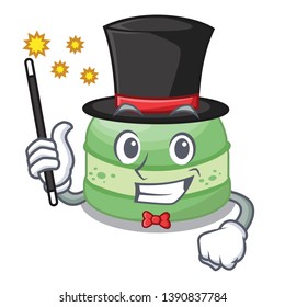 Magician pistachio cake in the mascot shape