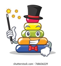 Magician pyramid ring character cartoon