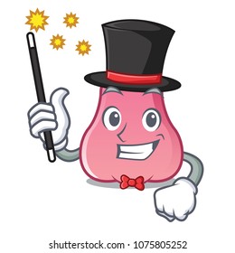 Magician rose apple mascot cartoon