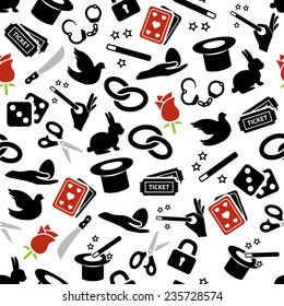 magician seamless pattern