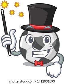 Magician soccer ball on the character field