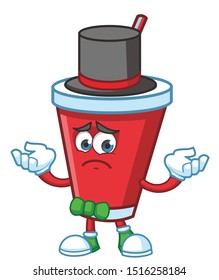 magician Soft Drink mascot  character vector design