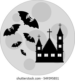 Magician sorcerer wizard halloween bat icon