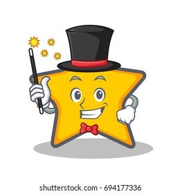 Magician star character cartoon style