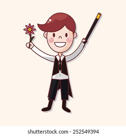 magician theme elements vector,eps