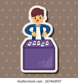 magician theme elements vector,eps