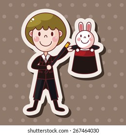 magician theme elements vector,eps