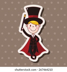magician theme elements vector,eps
