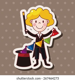 magician theme elements vector,eps