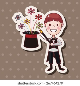 magician theme elements vector,eps