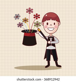 magician theme elements vector,eps