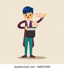 magician theme elements vector,eps