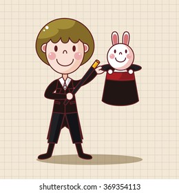 magician theme elements vector,eps