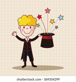 magician theme elements vector,eps