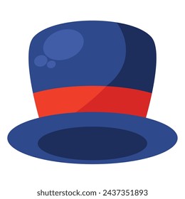 magician top hat illustration vector