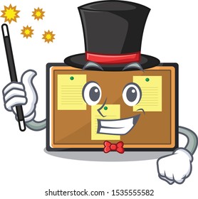 Magician toy bulletin board on the cartoon