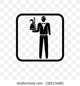 Magician vector icon isolated on transparent background, Magician logo concept