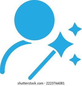 magician Vector Icon which is suitable for commercial work and easily modify or edit it
