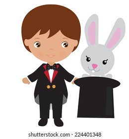 Magician vector illustration