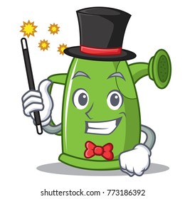 Magician watering can character cartoon