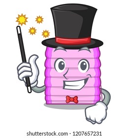 Magician window with blinds isolated on mascot
