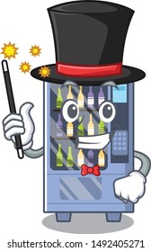 Magician wine vending machine mascot shaped character