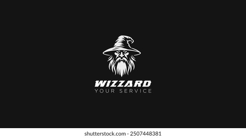 Magician Wizard Witch Logo Vector