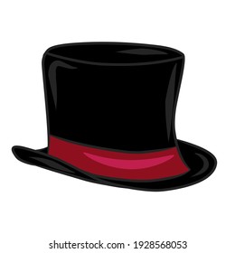 magician's hat.  cartoon style illustration