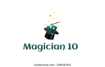 Magician's Hat Concept Logo Design