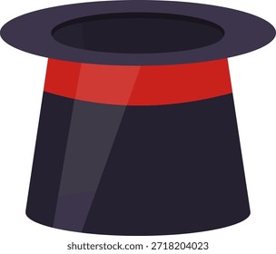 Sombrero de mago, gorra mágica, icono de gorra de mago aislado sobre fondo blanco. Vector, ilustración de dibujos animados, cartel, postal. Imagen de Vector.