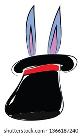 A magician's hat for the trick vector or color illustration