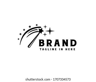 Magicians stick with glistering logo design inspiration