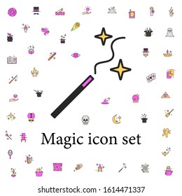 magician's wand icon. magic icons universal set for web and mobile