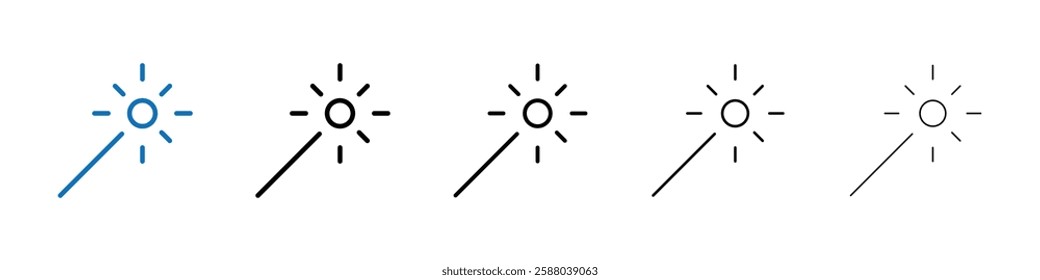 Magicwand icon Outline vector logo for web ui