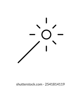 Magicwand icon Outline vector for web ui