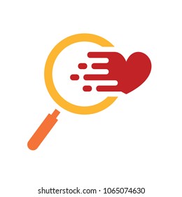 Magifying Heart Logo