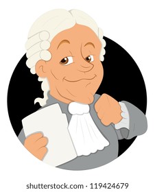 Magistrate Cartoon Vector Illustration